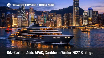 Ritz-Carlton winter sailings 2027 visualized by Luminara near Hong Kong ahead of new Asia-Pacific voyages
