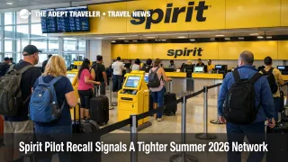 Spirit pilot recall reflected at busy Spirit check in counters at Fort Lauderdale as summer 2026 staffing pressure eases