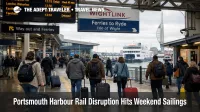 Portsmouth Harbour rail disruption delays station to ferry transfers as weekend travelers head toward Isle of Wight links