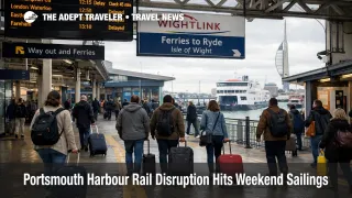 Portsmouth Harbour rail disruption delays station to ferry transfers as weekend travelers head toward Isle of Wight links