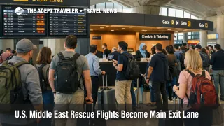 U.S. Middle East rescue flights drive queues at Amman airport as stranded travelers weigh charter and commercial exit options