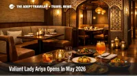 Valiant Lady Ariya restaurant interior with Indian dinner service setting on Virgin Voyages in May 2026