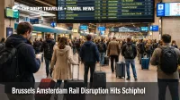 Brussels Amsterdam rail disruption at Brussels South shows travelers rechecking Dutch train departures