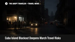 Cuba island blackout darkens Havana streets as hotels and transport face renewed power outage disruption