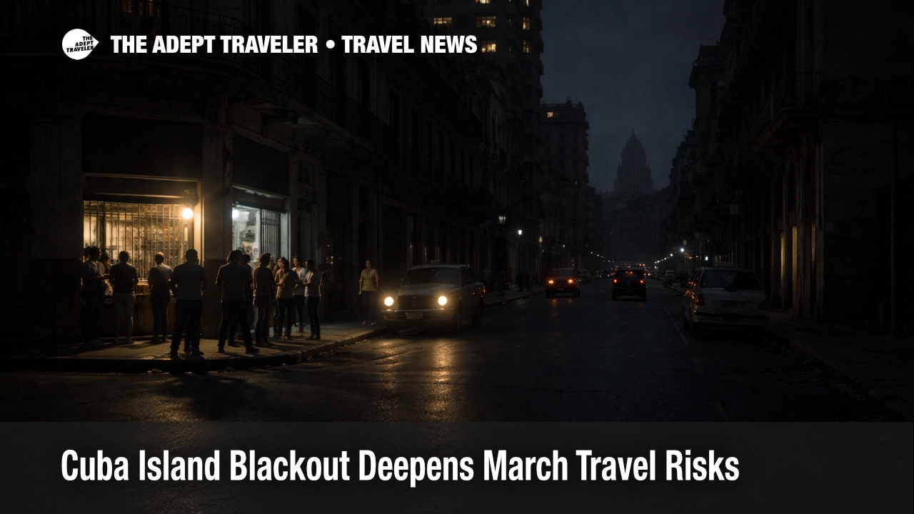 Cuba island blackout darkens Havana streets as hotels and transport face renewed power outage disruption