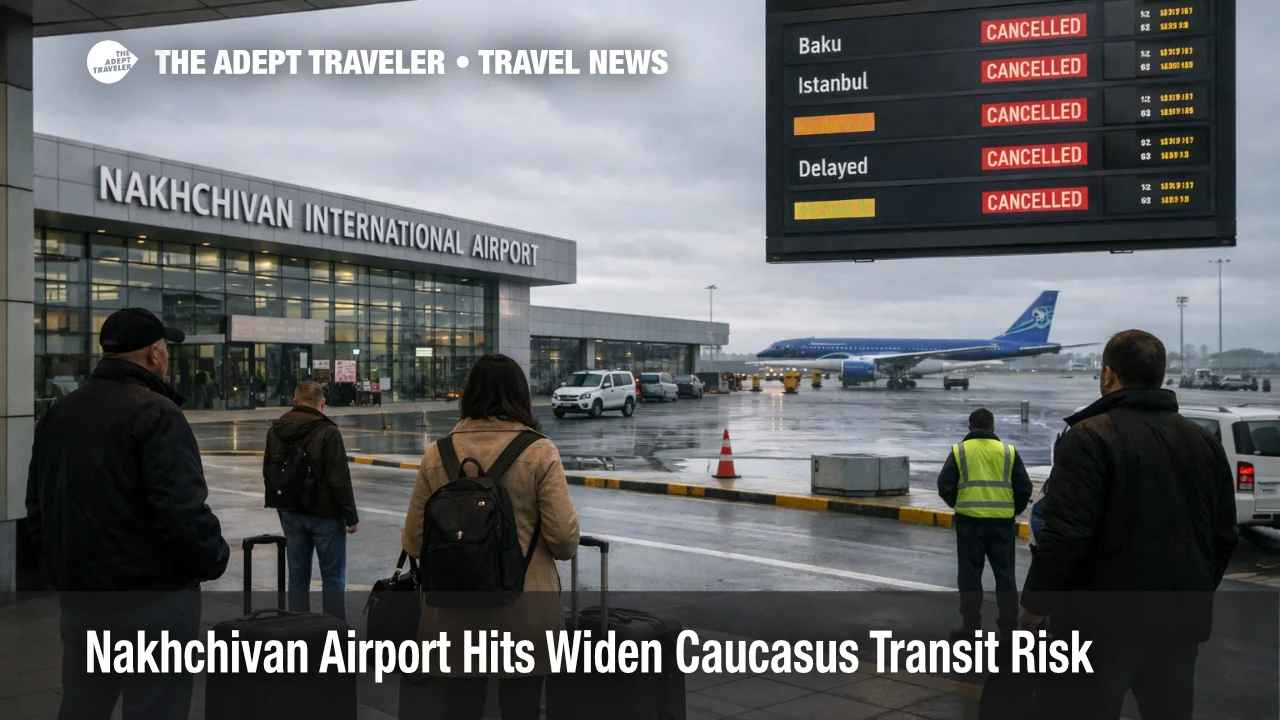 Nakhchivan airport drone impacts leave travelers facing uncertain departures at Azerbaijan's exclave gateway
