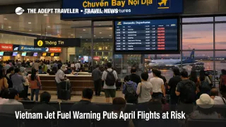 Vietnam jet fuel shortage shown by crowded domestic departures at Tan Son Nhat as April flight cuts loom