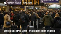 London Tube strike dates push extra Heathrow bound travelers into crowded Paddington rail halls before departures