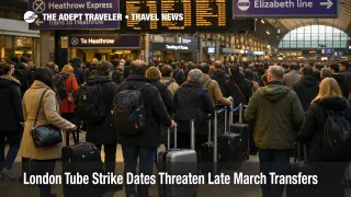 London Tube strike dates push extra Heathrow bound travelers into crowded Paddington rail halls before departures