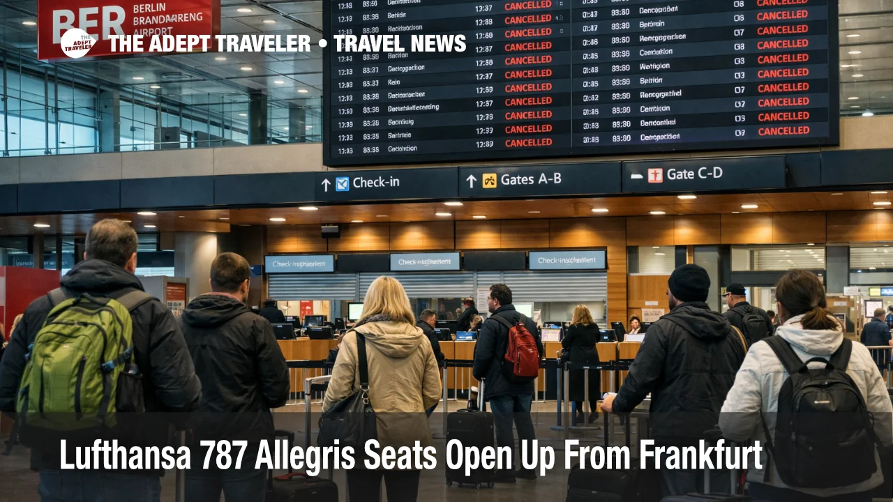 Lufthansa 787 Allegris seats open up at Frankfurt as travelers board a Dreamliner with broader Business Class availability