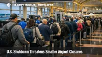 TSA shutdown delays create long U.S. airport security lines as the DHS funding standoff threatens wider disruption