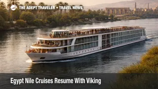 Egypt Nile cruises resume with a Viking river ship sailing near Luxor as operators remain split on March travel
