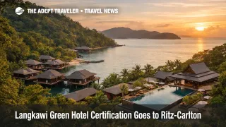The Ritz-Carlton, Langkawi resort amid rainforest and sea after its Langkawi Green Hotel certification milestone