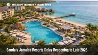 Sandals Jamaica reopening dates shift to late 2026 as Sandals South Coast shows a redesigned pool and beachfront setting
