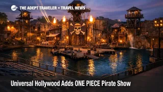 ONE PIECE Grand Pirate Show venue at Universal Studios Hollywood signals a night touring anchor for Fan Fest visitors