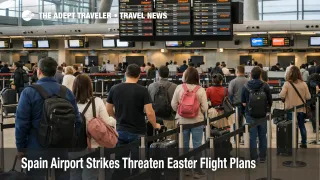 Spain airport strikes slow check in lines at Madrid-Barajas during Easter travel, raising baggage and boarding delay risk