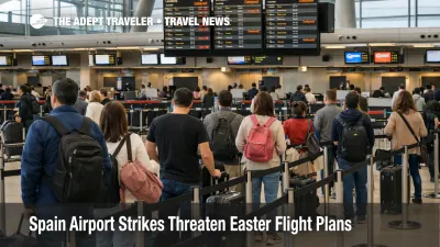 Spain airport strikes slow check in lines at Madrid-Barajas during Easter travel, raising baggage and boarding delay risk