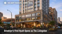 The Livingston Brooklyn hotel exterior in Downtown Brooklyn, showing Hyatt's first branded hotel in the borough near transit