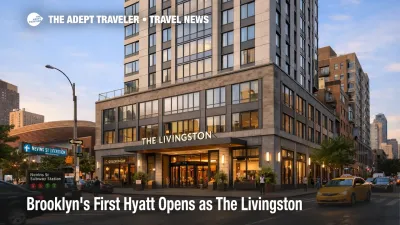 The Livingston Brooklyn hotel exterior in Downtown Brooklyn, showing Hyatt's first branded hotel in the borough near transit