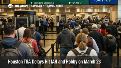 Houston TSA delays at IAH show long security lines and reduced checkpoint access during the March 23 shutdown strain