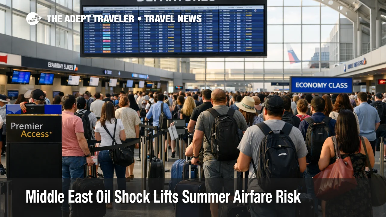 Summer airfare increases at Chicago O'Hare show crowded check in lines and peak season pressure at a major U.S. airport