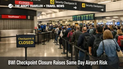 BWI security checkpoint closure pushes travelers into longer screening lines at Baltimore airport departures