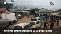 Kavimvira border crossing near Uvira shows cautious overland traffic as DRC Burundi route checks resume