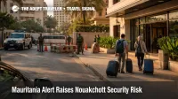 Mauritania alert Nouakchott security risk shown by guarded streets and cautious hotel arrivals in the capital