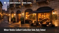 Colbert Collection Italy debut shown through a premium independent hotel exterior ahead of Minor Hotels' spring 2026 launch