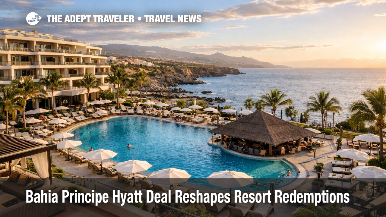 Bahia Principe World of Hyatt resort in Tenerife, showing the new all-inclusive redemption option for loyalty travelers