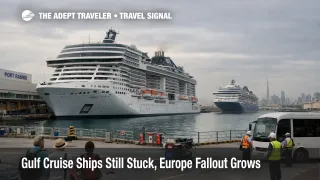 Gulf cruise ships stuck at Dubai port as spring Europe departures face wider cruise disruption