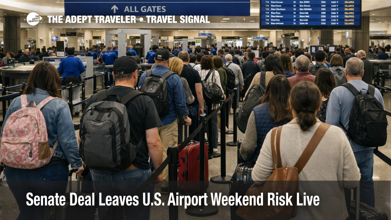 Long security lines at Houston IAH show U.S. airport weekend risk as TSA funding uncertainty keeps checkpoint delays elevated