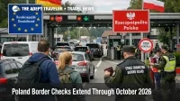 Poland border checks slow cars and a coach at the Germany crossing, signaling longer central Europe transfer times