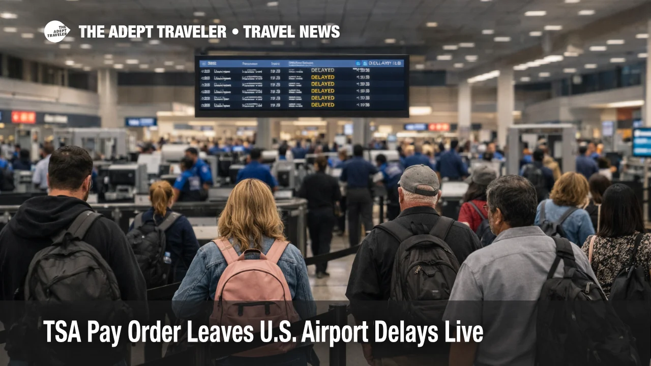 TSA pay order airport delays shown by long security lines at Houston IAH as U.S. checkpoint recovery remains uneven