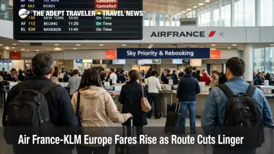 Air France-KLM fare increase pressure shown by travelers waiting at CDG as long haul rebooking options tighten
