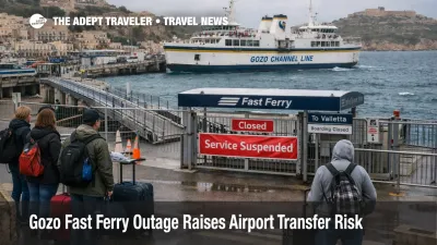 Gozo Fast Ferry outage at Mġarr Harbour shows travelers waiting as Malta to Gozo transfer plans shift to slower ferry options