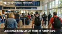 Puerto Vallarta airport check in scene shows normal operations as Jalisco travel safety concerns weigh on bookings