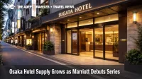 New Osaka hotel supply in Shinsaibashi as Marriott opens Sugata Hotel in central Osaka with a realistic street level exterior view