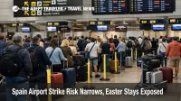 Spain airport strike risk at Madrid-Barajas shows check in queues and baggage delay pressure during Easter travel