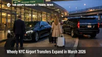 Wheely NYC airport transfers at JFK show premium chauffeur pickup options for business travelers arriving in New York