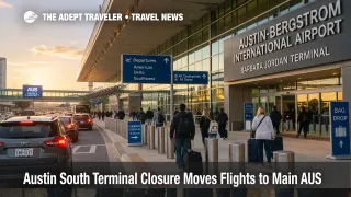 Austin South Terminal closure shifts Allegiant and Frontier travelers into AUS main terminal check in flow