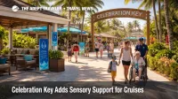 Celebration Key sensory support area at Carnival's Grand Bahama destination, showing a calmer cruise shore-day setting