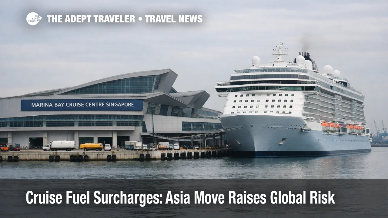 Cruise fuel surcharges at Singapore cruise terminal as operators review higher oil costs and new booking fees