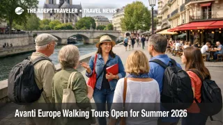 Small guided group on an Avanti Europe walking tour in Paris during the Summer 2026 booking window