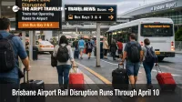 Brisbane airport rail disruption forces longer airport transfers as travelers navigate rail changes and bus replacements at BNE