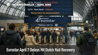 Eurostar April 7 delays shown at Amsterdam Centraal as Dutch corridor disruption raises same day rail connection risk