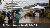 Fiji Princess grounding disruption at Port Denarau leaves Fiji cruise passengers facing possible itinerary changes