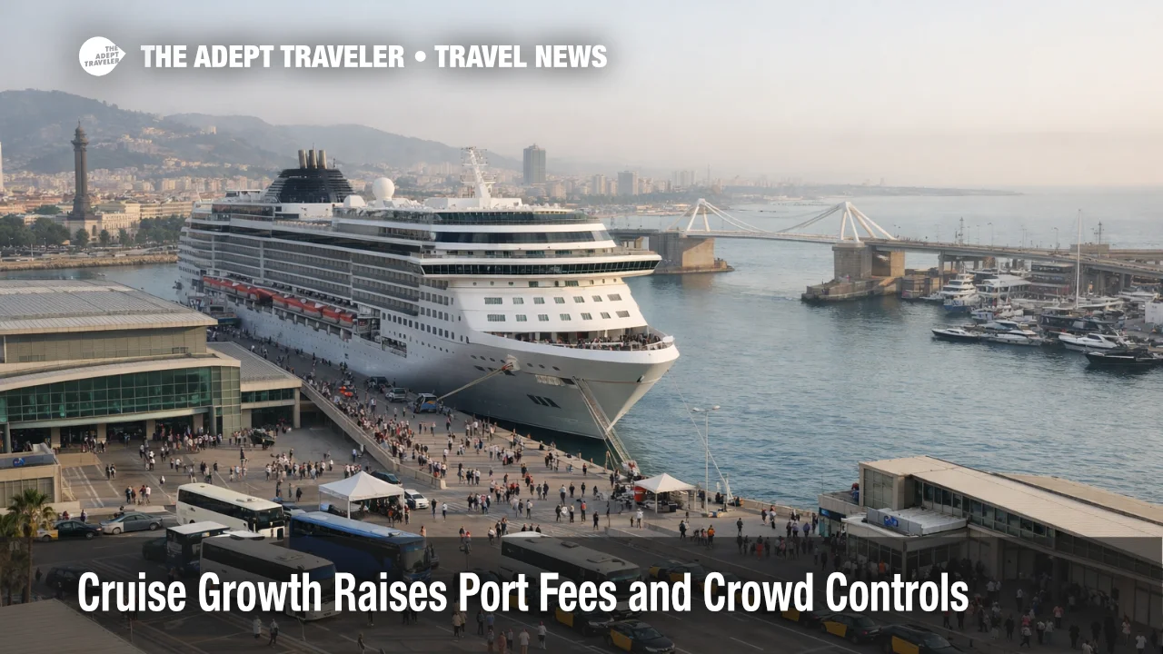 Cruise port fees and crowd controls at Barcelona shape shore day timing, terminal flow, and 2026 cruise planning
