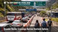 Travelers queue at Rumichaca as Ecuador border crossings narrow overland travel options near Tulcán