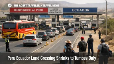 Peru Ecuador land crossing queues build at the Tumbes border corridor as overland travelers face one remaining route